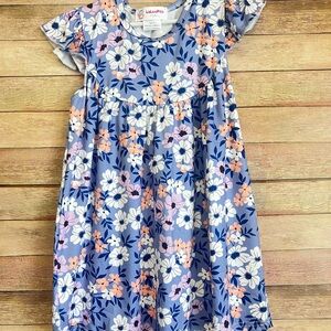 Lovely Floral Kids Dress in Blue by